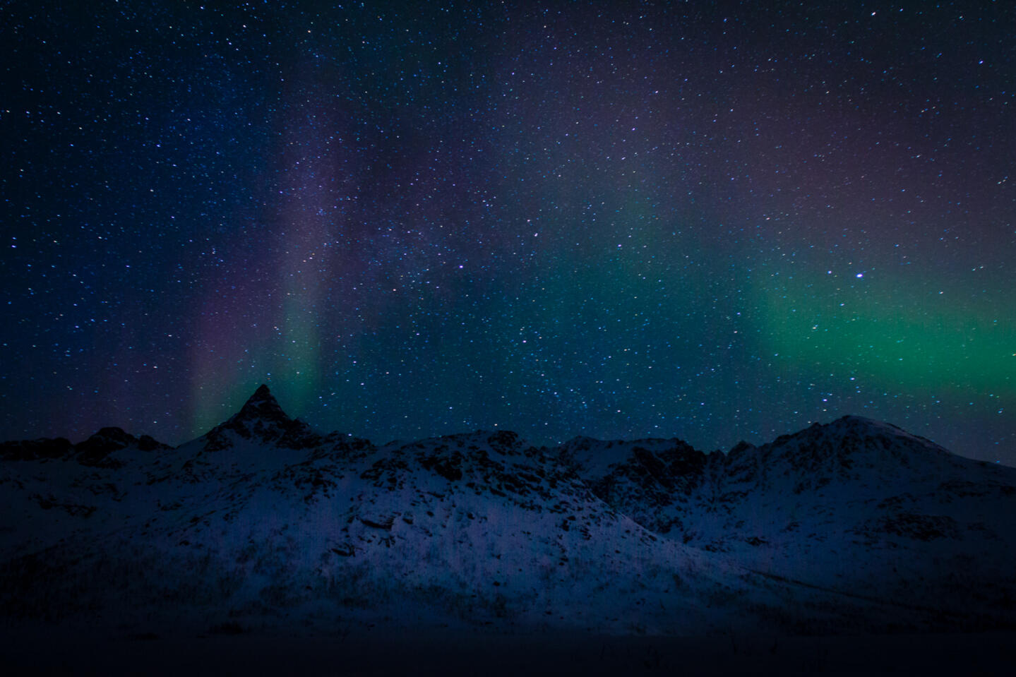 Aurora borealis show, Tromso, Norway.