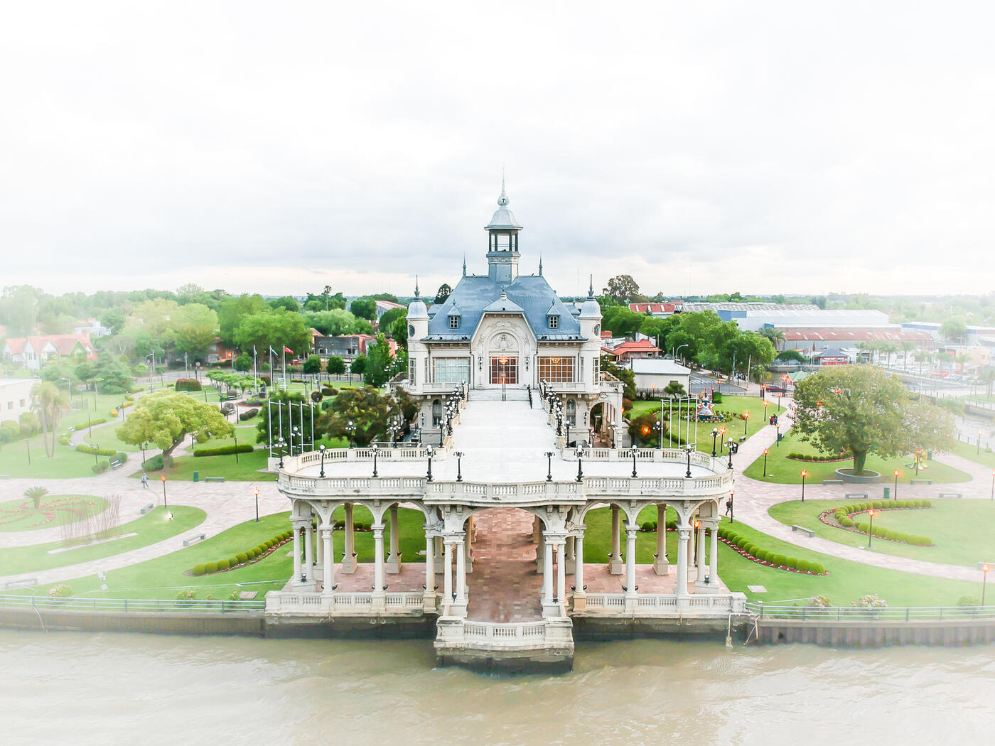 Magestic classic building, Tigre, Argentina.